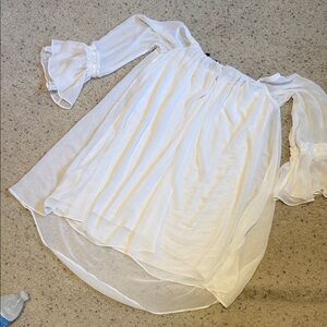 Guess Off-Shoulder White Dress